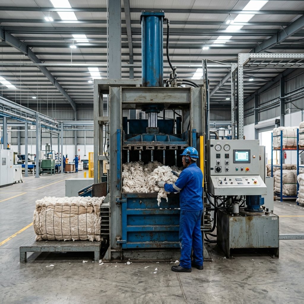 Semi-Automatic Cotton Bailing Press